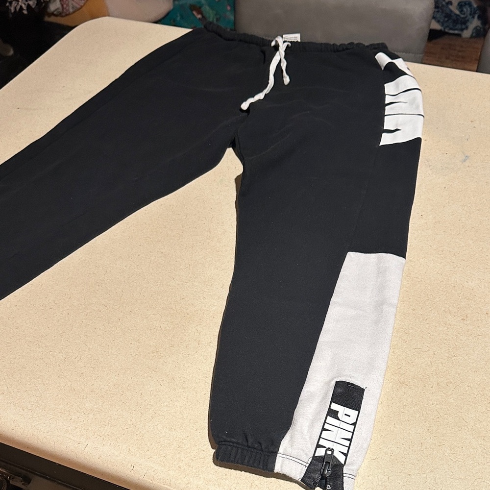 Victoria's Secret Black and White Joggers